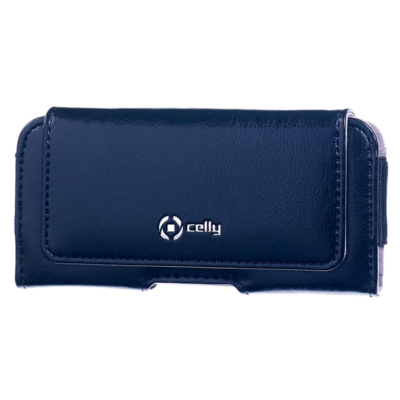 STYLE – Custodia universale in pelle sintetica con chiusura magnetica e passante cintura colore blu navy
