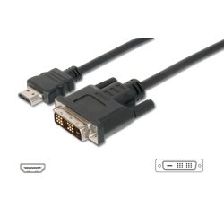 NILOX TECH – Cavo con connettore HDMI 1.4 a connettore DVI 18+1, maschio a maschio, lunghezza cavo 2 mt, compatibile con HDTV e HDCP