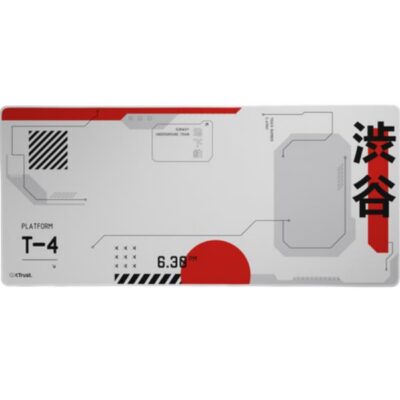 TAPPETINO/MOUSEPAD XXL – LAVABILE – PROTEGGI SCRIVANIA MISURA 930×400 – TRUST GXT 759 – JAPAN WHITE