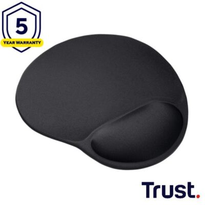 TAPPETINO/MOUSEPAD ERGONOMICO CON POGGIAPOLSO – TRUST BIGFOOT – NERO