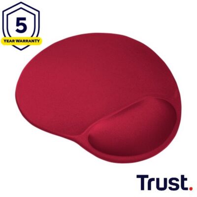 TAPPETINO/MOUSEPAD ERGONOMICO CON POGGIAPOLSO – TRUST BIGFOOT – ROSSO