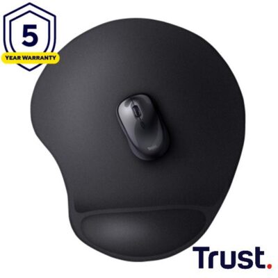 TAPPETINO/MOUSEPAD XXL ERGONOMICO CON POGGIAPOLSO – TRUST BIGFOOT XL IN GEL – NERO