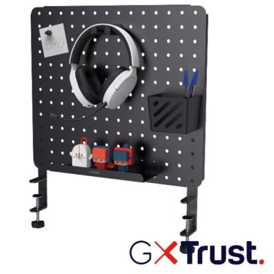 PANNELLO PORTAOGGETTI DA SCRIVANIA IN METALLO – TRUST GXT 724 VESTO – NERO