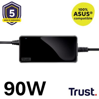 ALIMENTATORE/CARICABATTERIA ASUS UNIVERSALE LAPTOP/NOTEBOOK 90W – TRUST MAXO – NERO