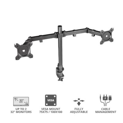 SUPPORTO PER 2 MONITOR FINO A 32″ – TRUST GXT1120 MARA