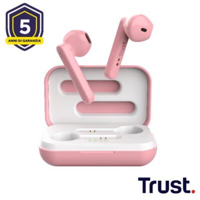 AURICOLARI BLUETOOTH – TRUST PRIMO TOUCH ROSA