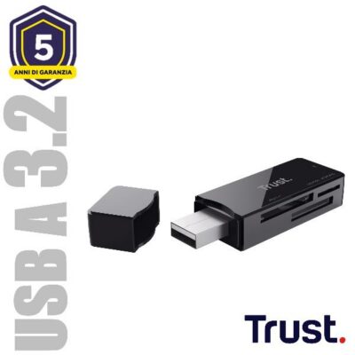 CARDREADER USB-A 3.2 – TRUST NANGA NERO