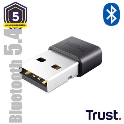 ADATTATORE BLUETOOTH® 5.4, CON PORTATA DI 10 METRI – TRUST MYNA – NERO