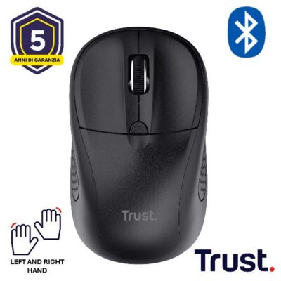 MOUSE WIRELESS BLUETOOTH® – 1600DPI – TRUST PRIMO BT – NERO
