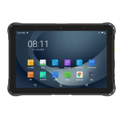 P8100P, DISPLAY 10”, ANDROID 13 (GMS), OCTA-CORE 2.4GHZ, NFC, 5G, WIFI 6E, BT 5.2, 4/64GB, CAMERA 5/13MP, IP67, ALIMENTATORE, USB, X-STRAP INCLUSI