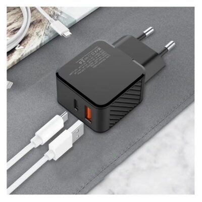 CARICATORE DA MURO 20W USB-C/A PD