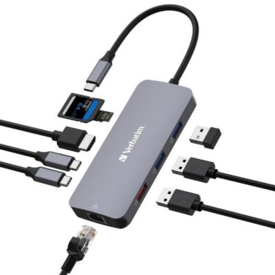 USB C Pro MULTIPORT HUB 9 IN 1 HDMI 4K