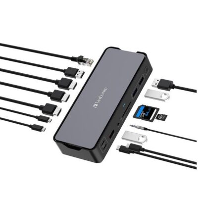 Docking Station USB C PRO 15 IN 1 HDMI 8K PD 80W