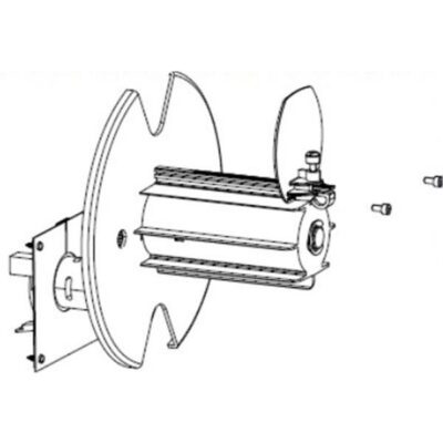 Kit, Media Rewind Spindle with Motor and PCB, ZT410, ZT411