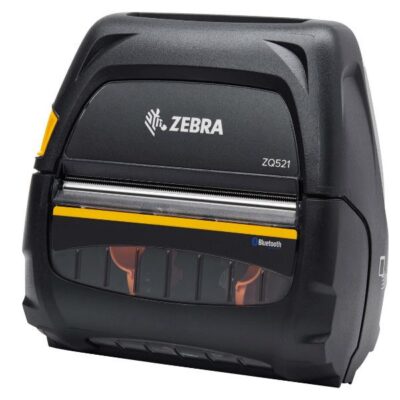 DT Printer ZQ521, media width 4.45“?/113mm, English/Latin fonts, Dual 802.11ac/Bluetooth 4.X, linerless, stnd battery, EMEA certs