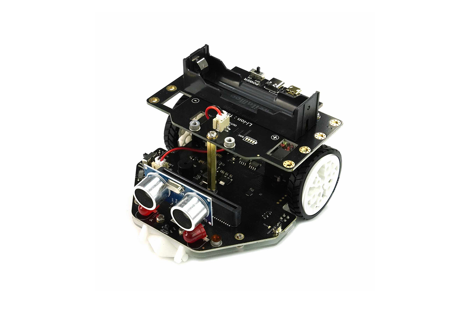 micro:Maqueen Plus V2 (batteria 18650) - MBT0021-EN-18650 | DFRobot