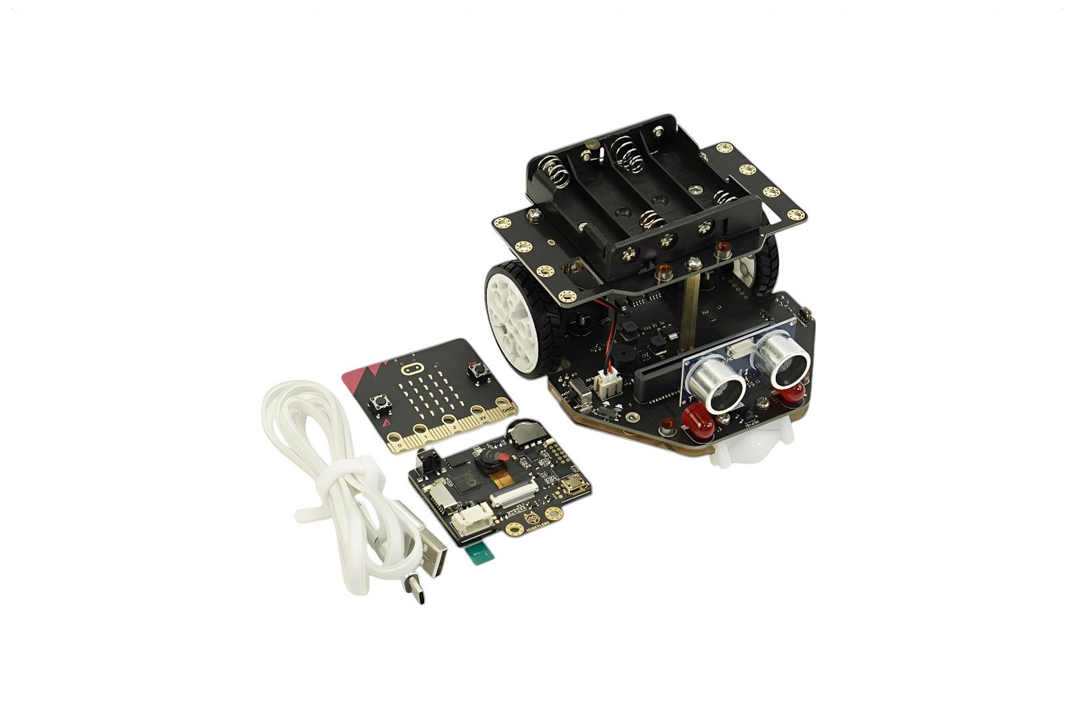 micro:Maqueen Plus V2 (batteria ricaricabile Ni MH) - MBT0021-EN-2 | DFRobot