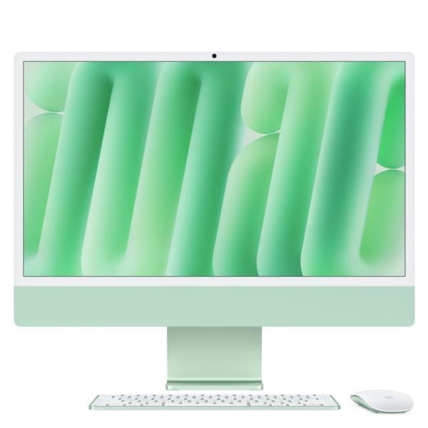 iMac 24″ con display Retina 4,5K: Chip Apple M4 con CPU 8-core e GPU 8-core, 16GB, 256GB SSD – Verde