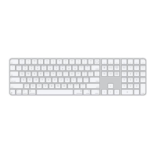 Magic Keyboard con Touch ID e tastierino numerico per Mac con chip Apple – Tedesco – Tasti bianchi