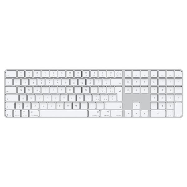 Magic Keyboard con Touch ID e tastierino numerico per Mac con chip Apple – Italiano – Tasti bianchi