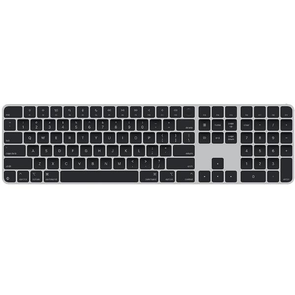 Magic Keyboard con Touch ID e tastierino numerico per Mac con chip Apple – Inglese internazionale – Tasti neri