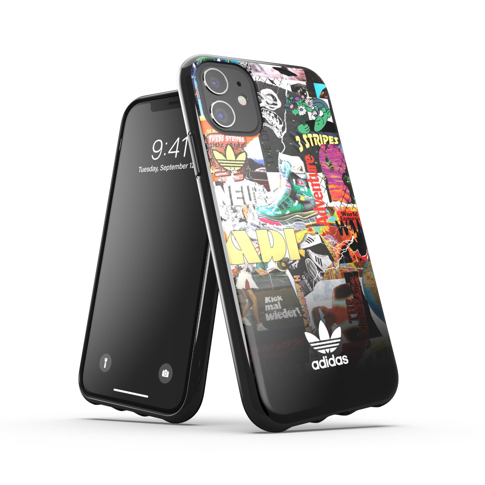 ADIDAS ORIGINALS – Cover Graphics con motivi multicolore in TPU morbido compatibile con Apple iPhone 12 Mini