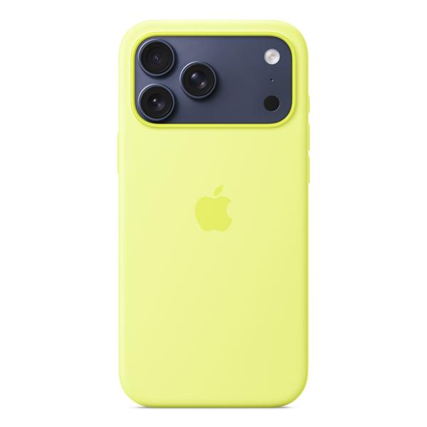 Custodia MagSafe in silicone per iPhone 17 Pro Max – Giallo neon