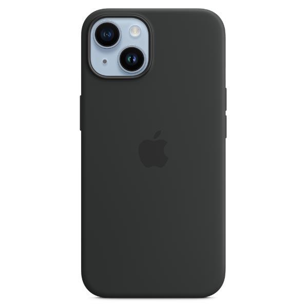 Custodia MagSafe in silicone per iPhone 14 – Mezzanotte