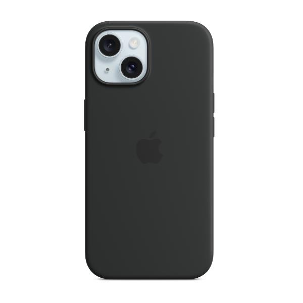 Custodia MagSafe in silicone per iPhone 15 – Nero