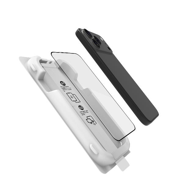 GLASSKIT – Applicatore auto-allineante con vetro protettivo 9H con spessore 0.3 mm compatibile con Apple iPhone 17 Pro Max [IPHONE 17 CASES]