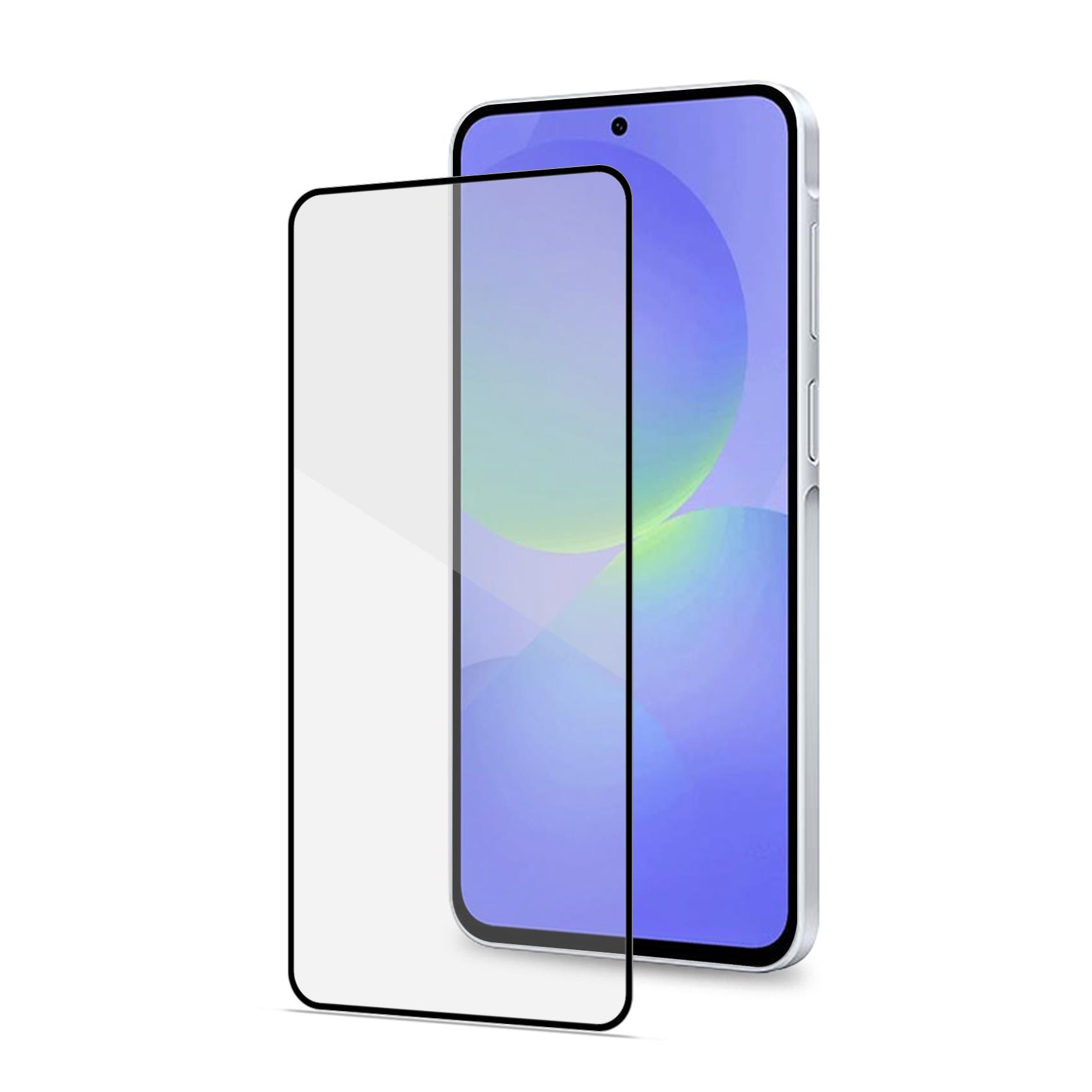 FULLGLASS – Vetro 9H con bordo colorato nero compatibile con Samsung Galaxy A37 5G/ Galaxy A37 5G Enterprise Edition