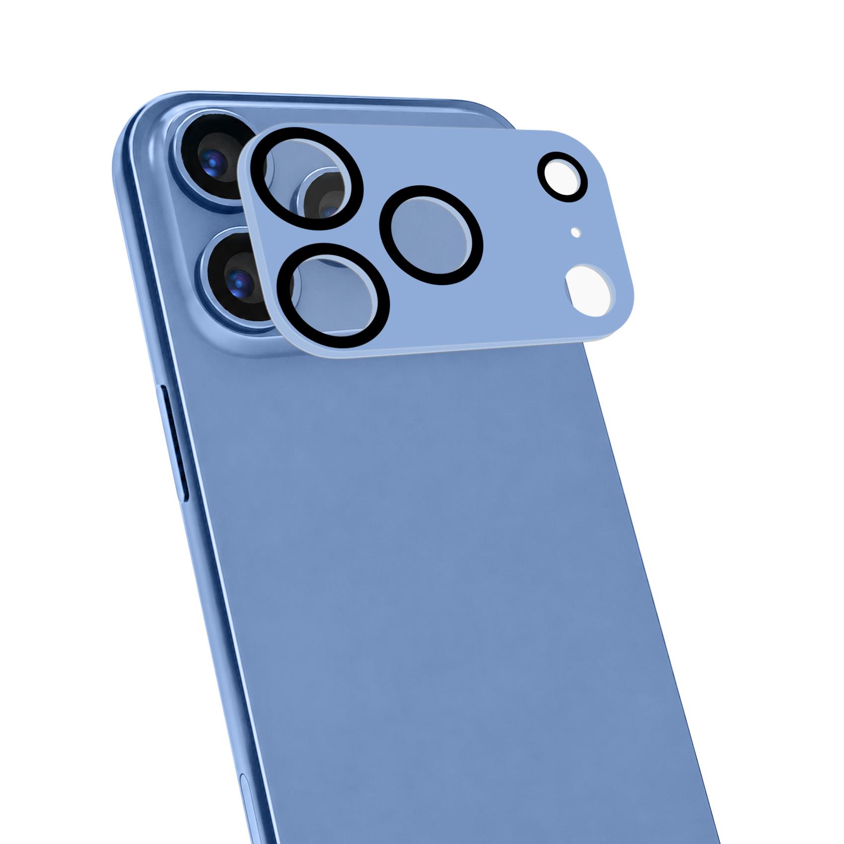 CAMERAPRO1201 – Vetro 9H doppio trattamento per la protezione della fotocamera, match in color,colore Light Blue,compatibile x iPhone 18 Pro Max/iPhone 17 Pro Max [IPHONE 18 CASES]