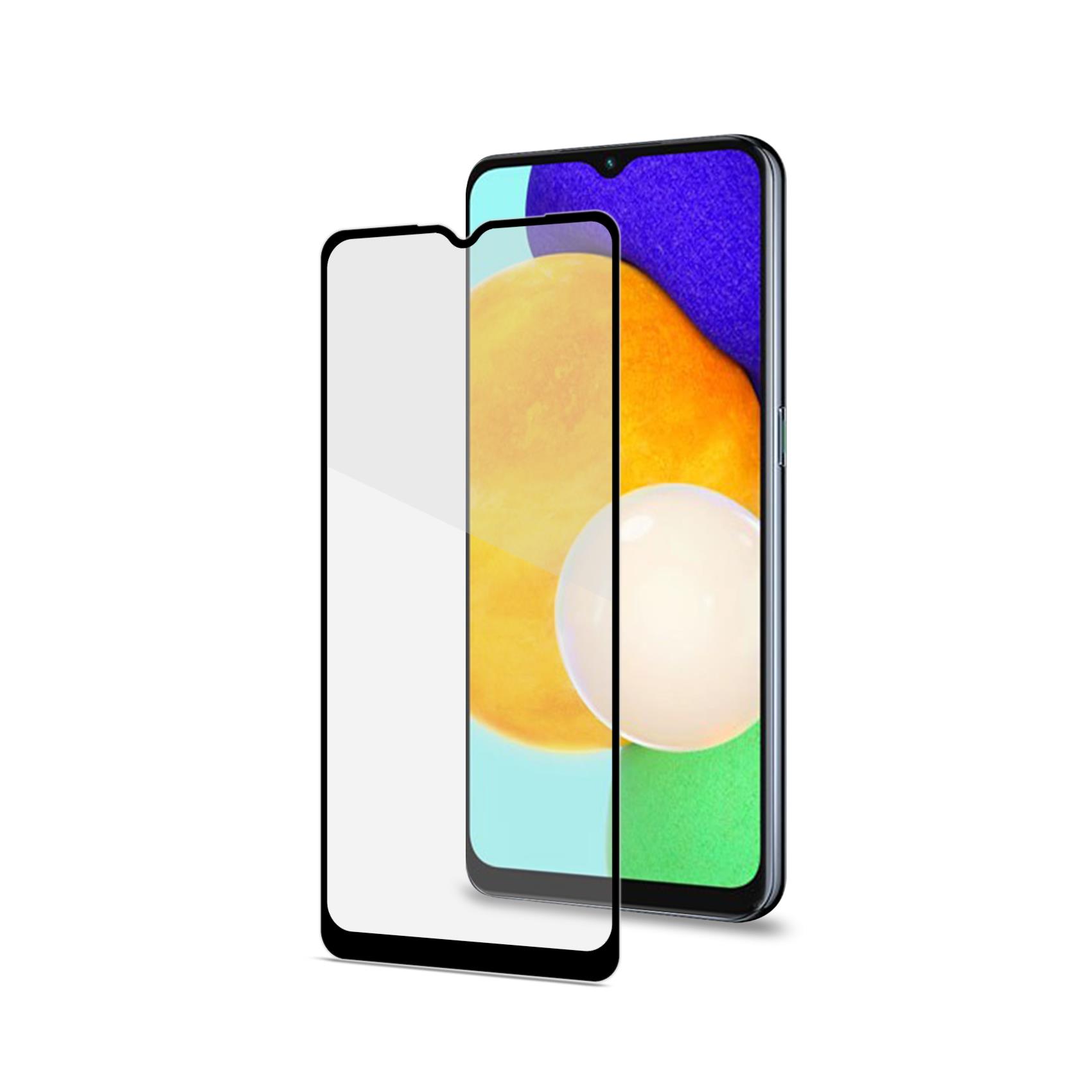 FULLGLASS – Vetro 9H con bordo colorato nero compatibile con Samsung Galaxy A13 5G/ A13 4G/ A04s/ M13 4G