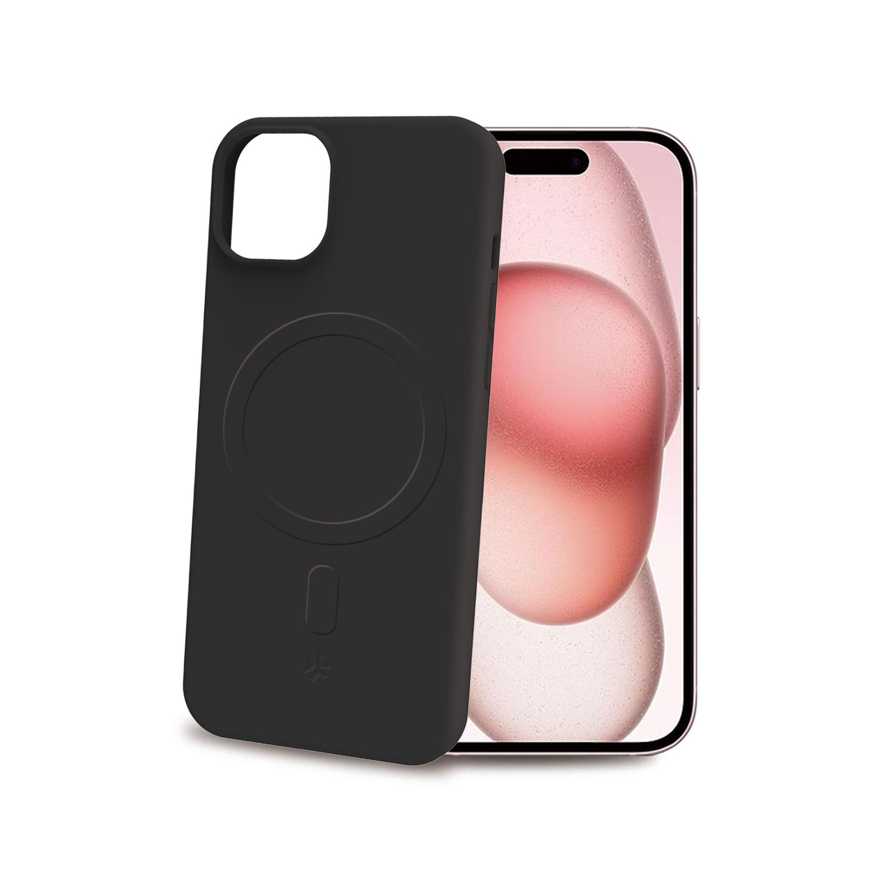 CROMOMAG – Cover in TPU morbido compatibile con la tecnologia Magsafe, colore nero compatibile con Apple iPhone 15 [IPHONE 15 CASES]