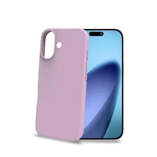 CROMO – Cover in morbido TPU con finitura soft touch colore rosa compatibile con Apple iPhone 17 [IPHONE 17 CASES]