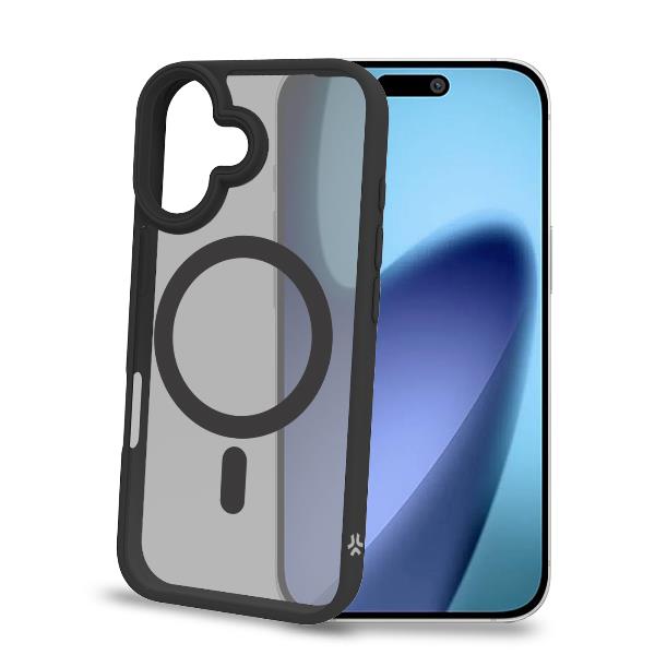 MAGMATT – Cover morbida trasparente con bordi effetto opaco compatibile con la tecnologia Magsafe per Apple iPhone 17 [IPHONE 17 CASES]