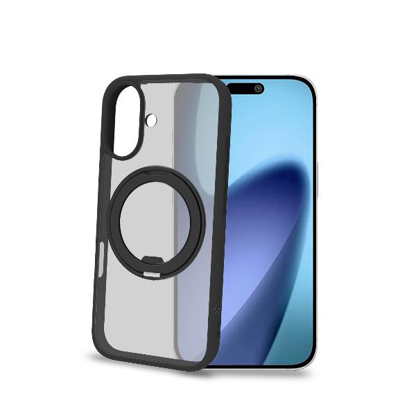 MAGSTAND – Cover in TPU semi trasparente con anello magnetico integrato che funge da stand compatibile con la tecnologia Magsafe per Apple IPhone 17 [IPHONE 17 CASES]