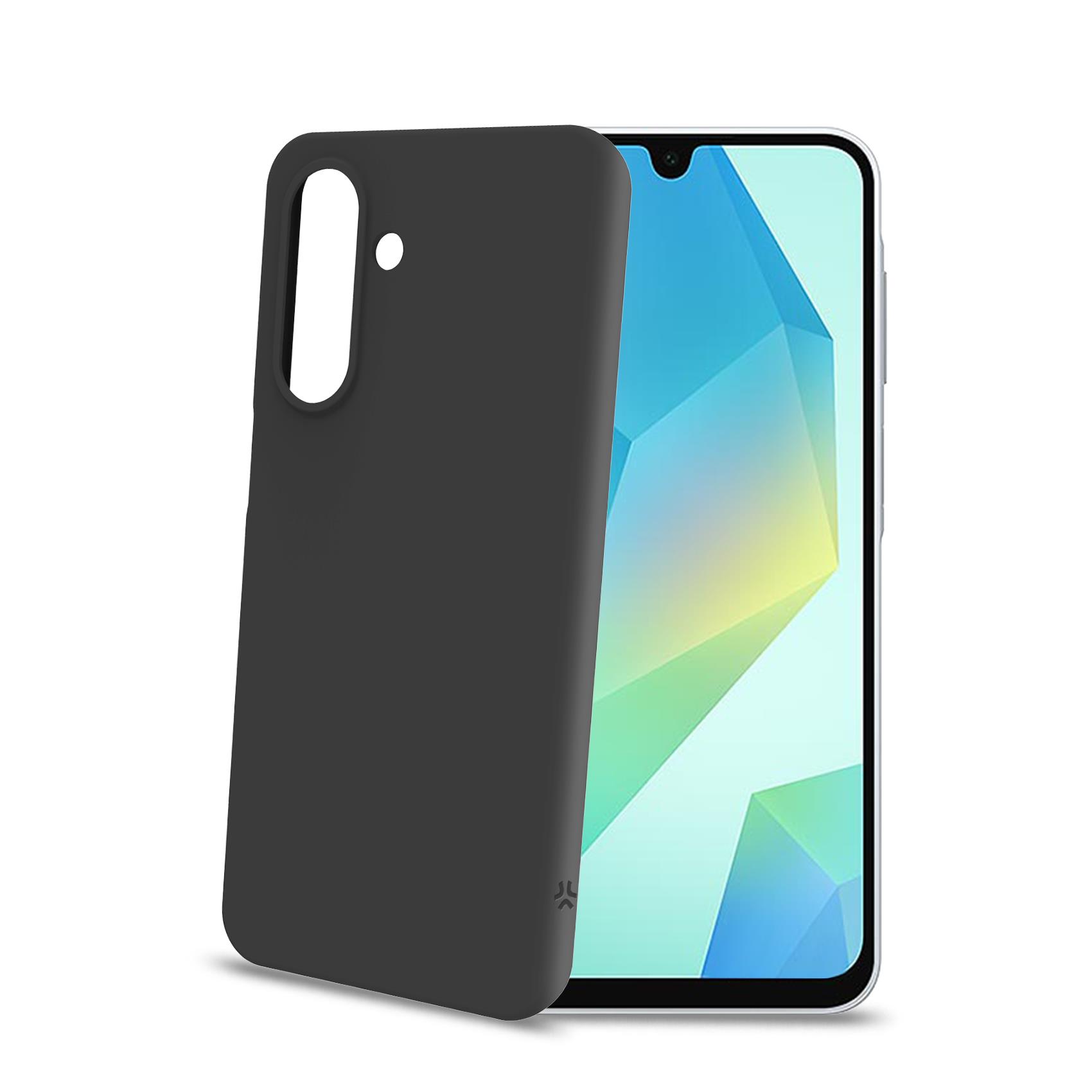 CROMO – Cover in morbido TPU con finitura soft touch colore nero compatibile con Samsung Galaxy A27 5G