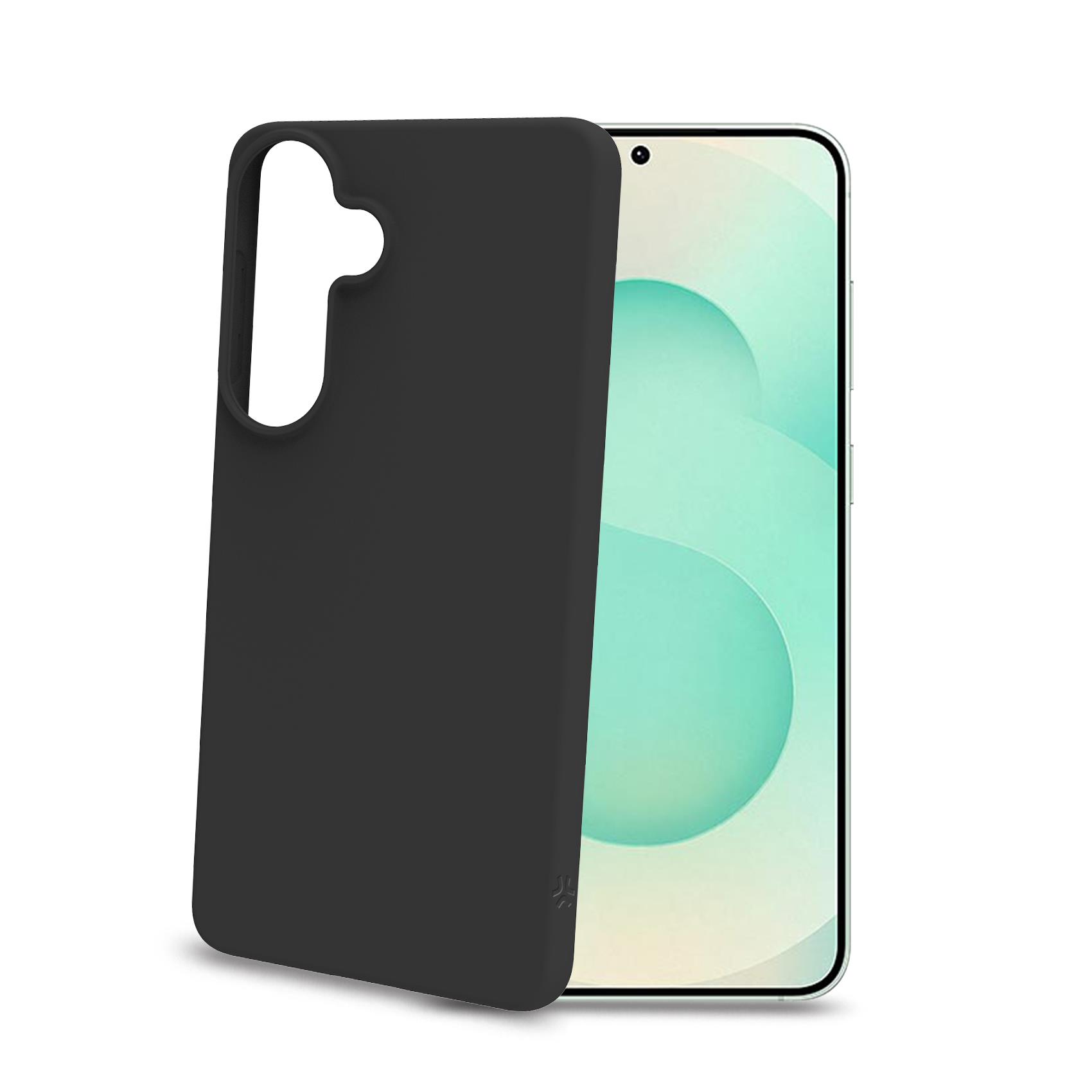 CROMO – Cover in morbido TPU con finitura soft touch colore nero compatibile con Samsung Galaxy S26+ 5G