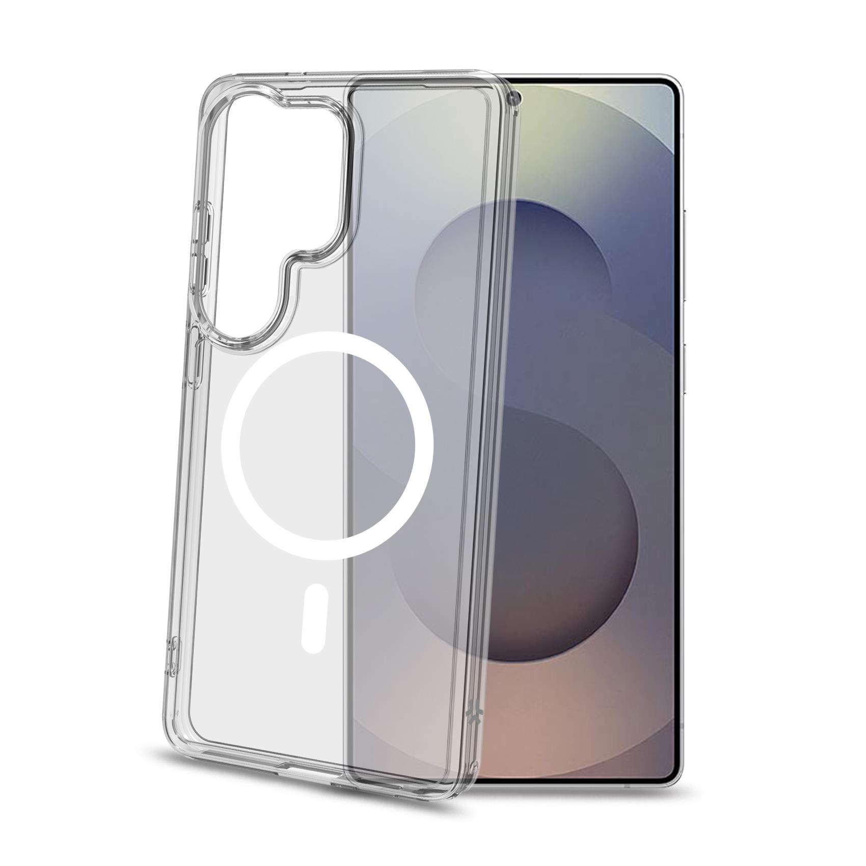 GELSKINMAG – Cover morbida trasparente in TPU, compatibile con la tecnologia Magsafe, anello magnetico Bianco x Samsung Galaxy S26 Ultra 5G/ Galaxy S26 Ultra 5G Enterprise Edition