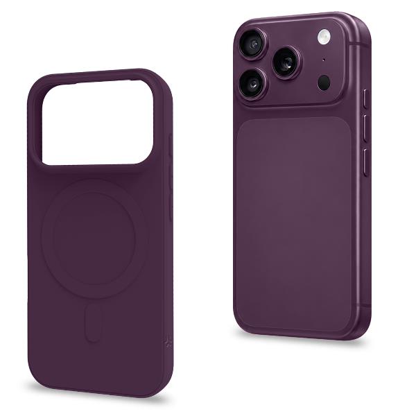 CROMOMAG1200 – Cover in TPU morbido compatibile con la tecnologia Magsafe, colore cherry compatibile con Apple iPhone 18 Pro / iPhone 17 Pro [IPHONE 18 CASES]