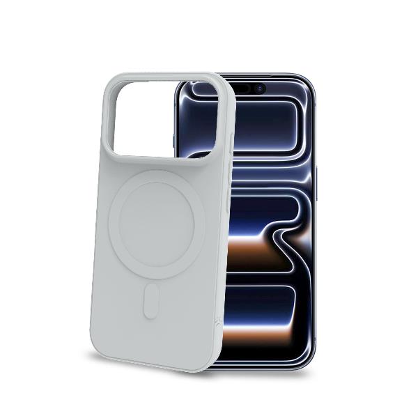 CROMOMAG1200 – Cover in TPU morbido compatibile con la tecnologia Magsafe, colore silver compatibile con Apple iPhone 18 Pro / iPhone 17 Pro [IPHONE 18 CASES]