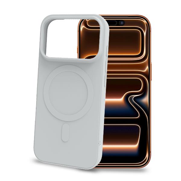 CROMOMAG1201 – Cover in TPU morbido compatibile con la tecnologia Magsafe, colore silver compatibile con Apple iPhone 18 Pro Max / iPhone 17 Pro Max [IPHONE 18 CASES]