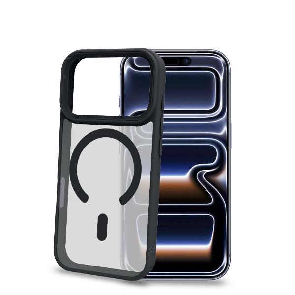 MAGMATT1200 – Cover morbida trasparente con bordi effetto opaco compatibile con la tecnologia Magsafe per Apple iPhone 18 Pro / iPhone 17 Pro [IPHONE 18 CASES]