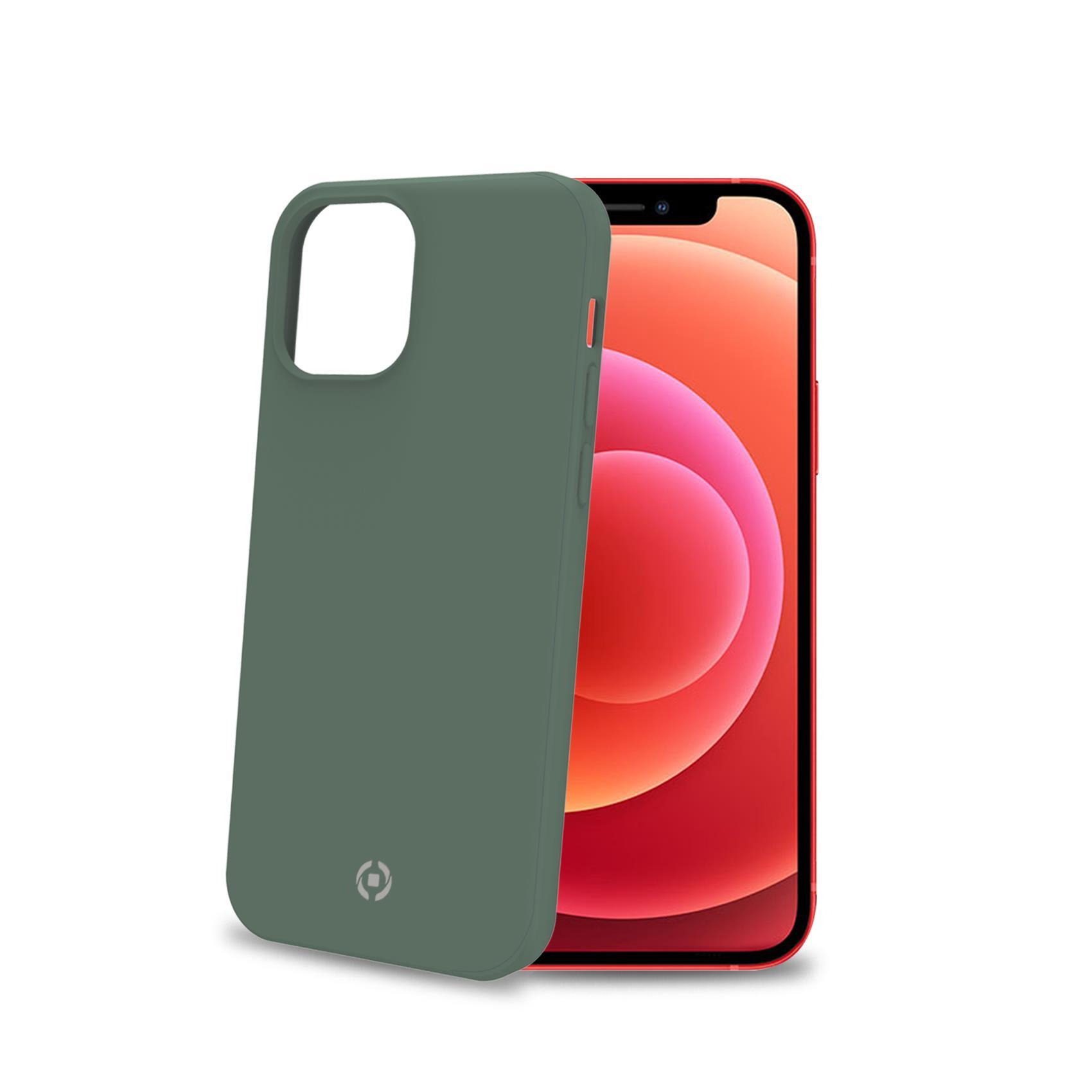 CROMO – Cover in morbido TPU con finitura soft touch colore verde compatibile con Apple iPhone 12 Pro/ iPhone 12