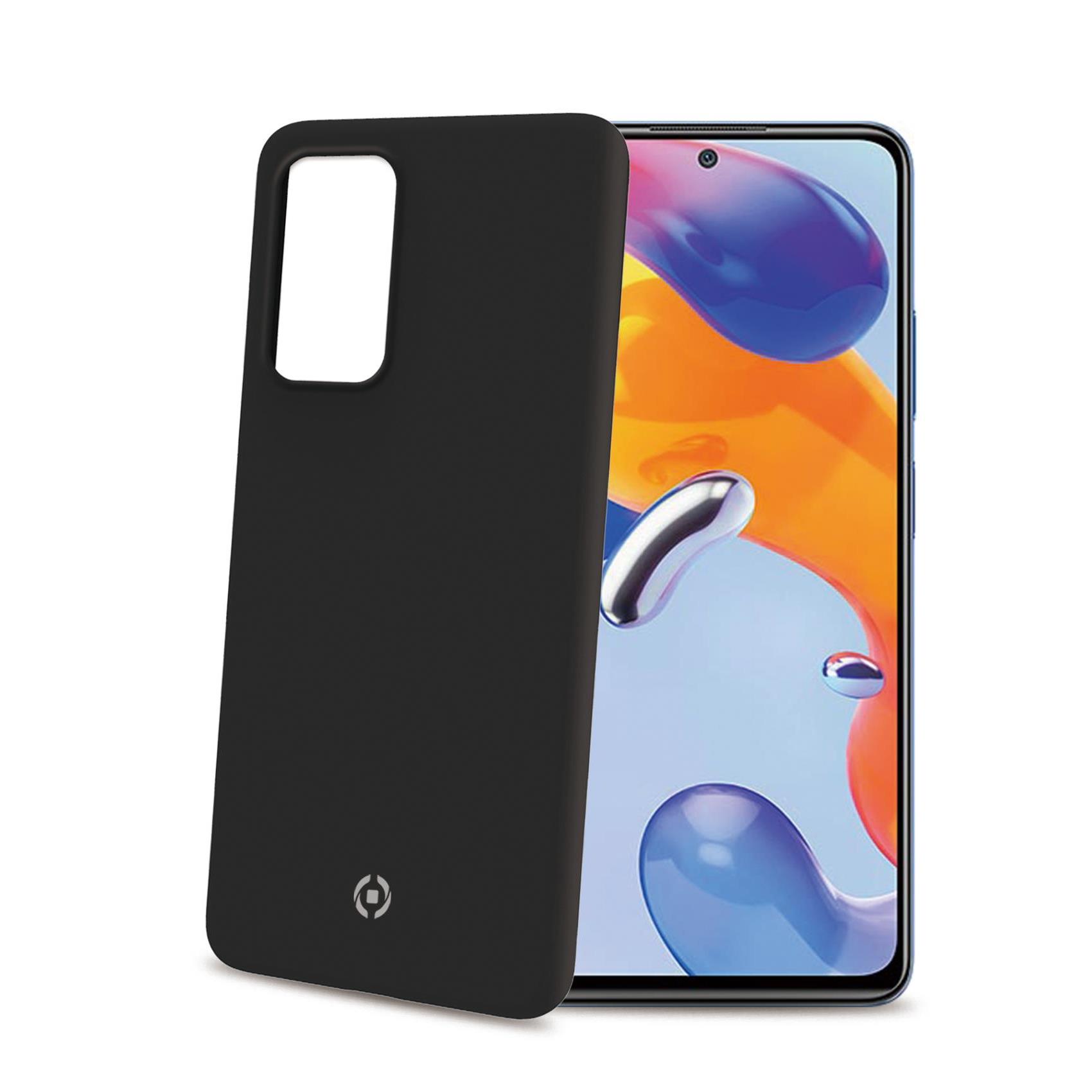 CROMO – Cover in morbido TPU con finitura soft touch colore nero compatibile con Xiaomi Redmi Note 11 Pro 4G/ Redmi Note 11 Pro 5G