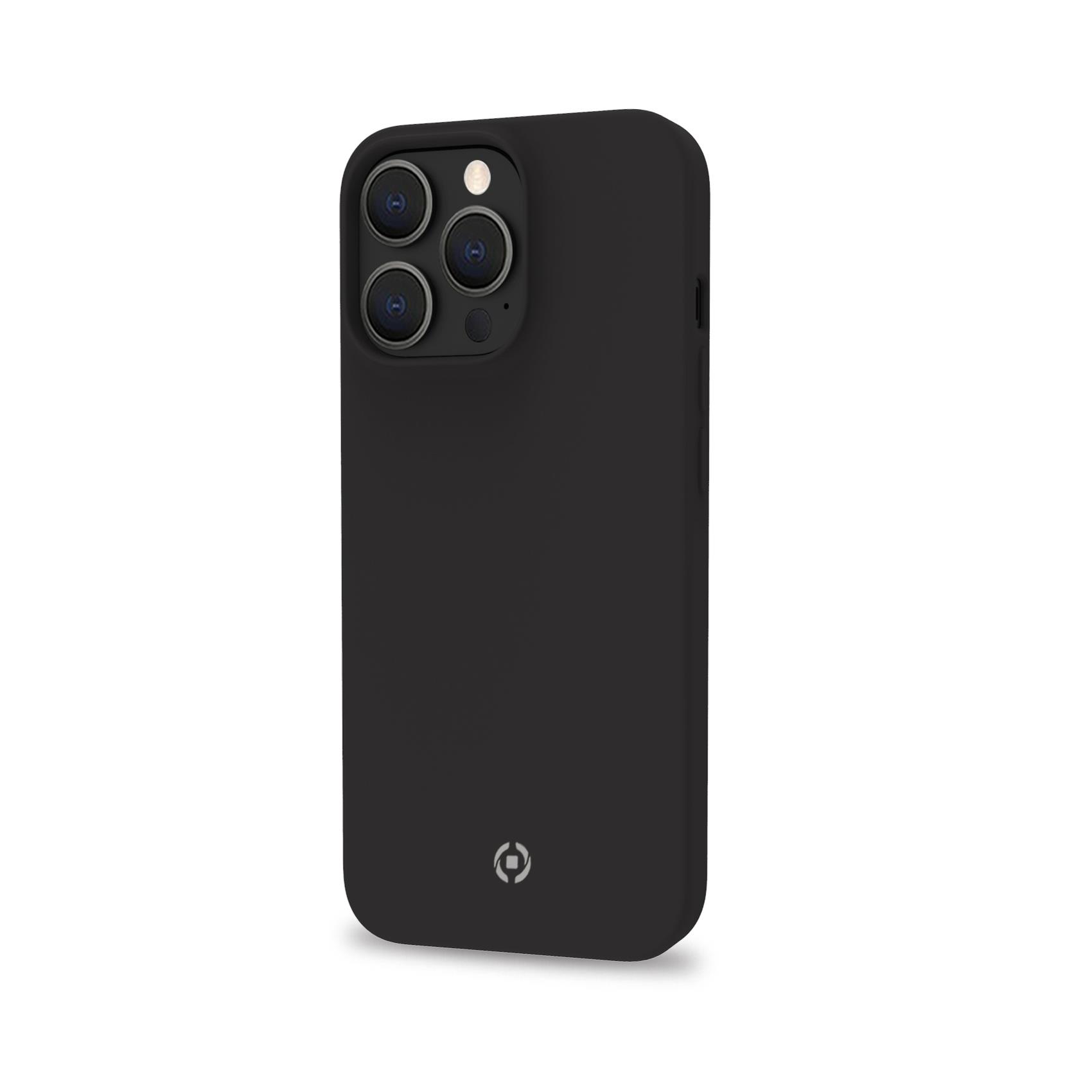 CROMO – Cover in morbido TPU con finitura soft touch colore nero compatibile con Apple iPhone 14 Pro Max