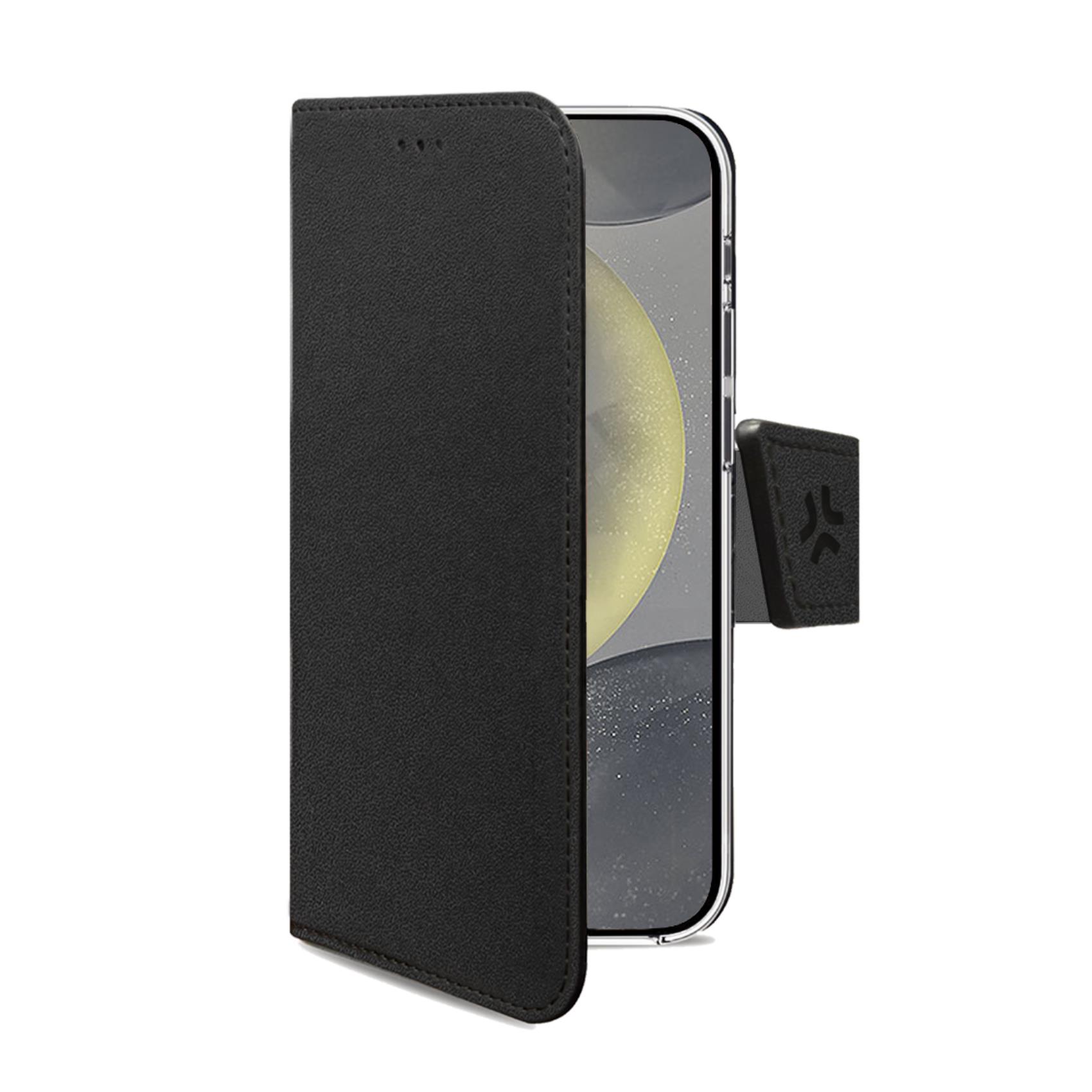 WALLY – Custodia a libro in pelle sintetica con chiusura flap magnetico, slot per carte e funzione stand compatibile con Samsung Galaxy S24 5G/ Galaxy S24 5G Enterprise Edition