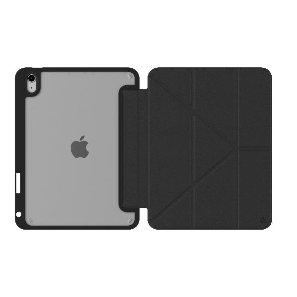 BOOKMAG- Custodia a libro, con retro cover trasparente, ultra sottile, materiale resistente agli urti, on/off display compatibile con Apple iPad 11″ 11th gen/ iPad 10.9″