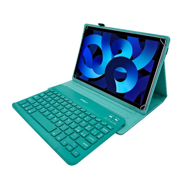 UNIFOLIOTAB11 – Custodia universale a libro magnetica di colore nero con Tastiera Wireless compatibile con i Tablet fino a 11″